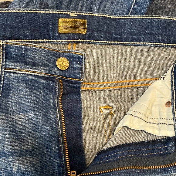 MOTHER INSIDER CROP STEP FRAY IN NOT ROUGH ENOUGH HIGH WAISTED KICK FLARE SZ 25 - Picture 13 of 16